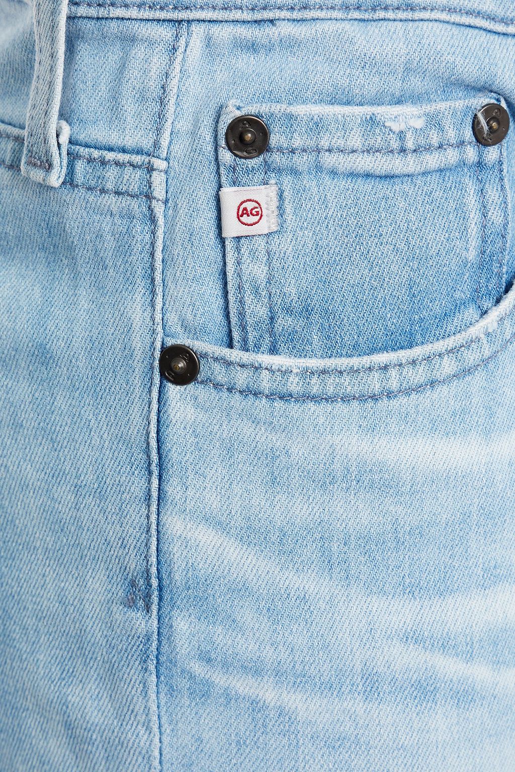 AG JEANS Cropped high-rise straight-leg jeans