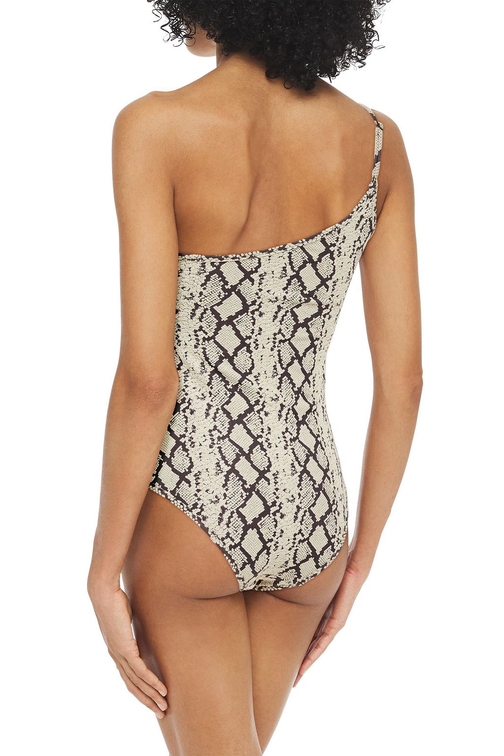 ZIMMERMANN Fiesta one-shoulder stretch-jacquard swimsuit