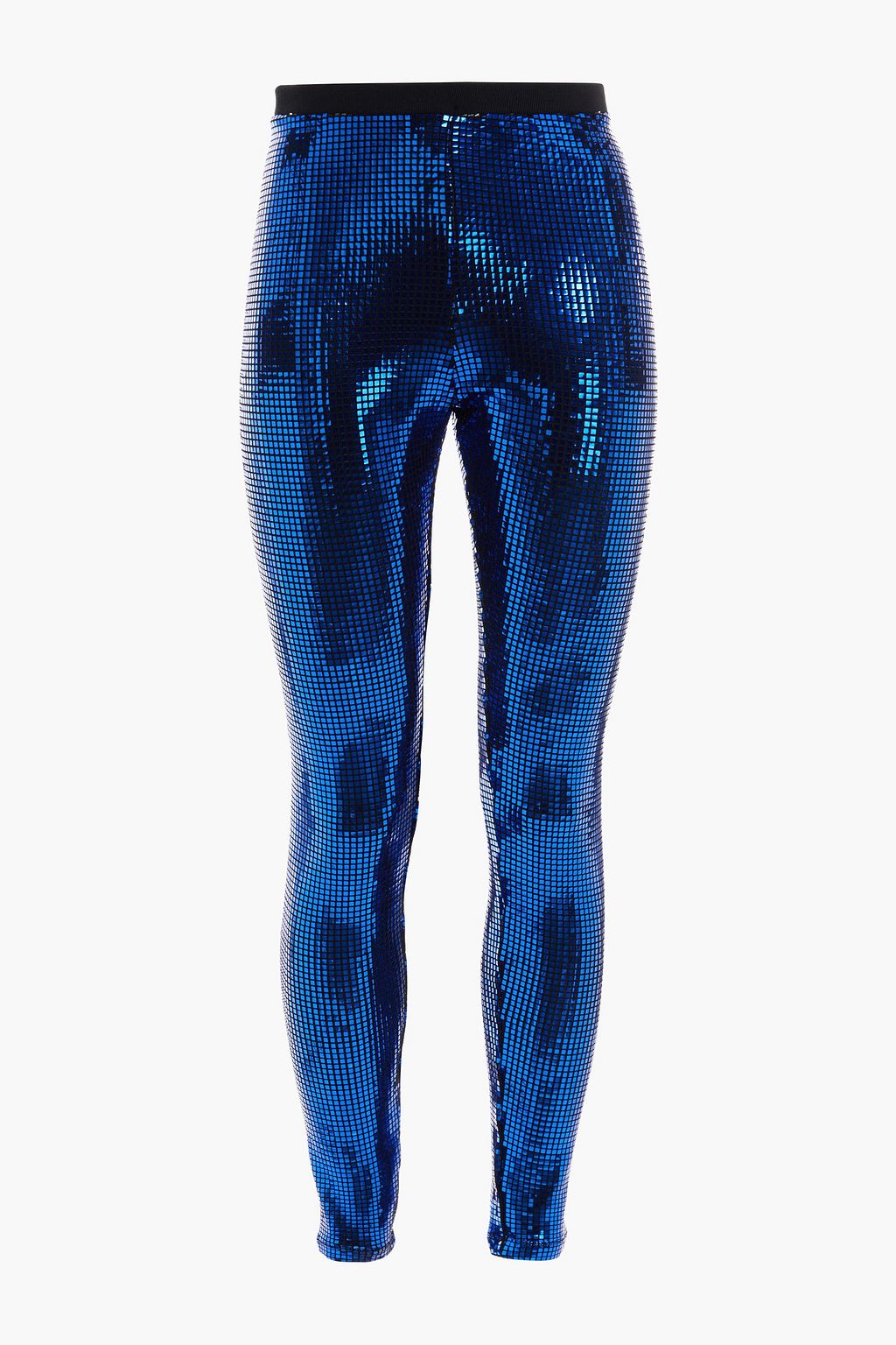 Bright blue Sequined stretch-jersey leggings | Sale up to 70% off | THE  OUTNET | LOVE MOSCHINO | THE OUTNET