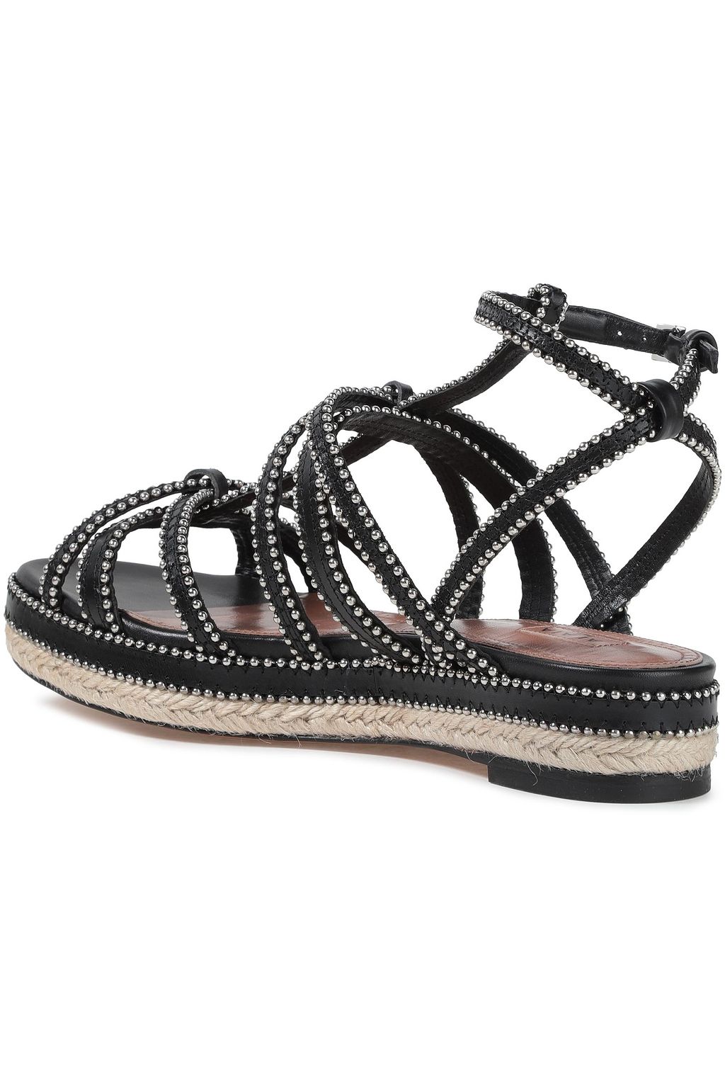 ALAÏA Studded leather espadrille sandals