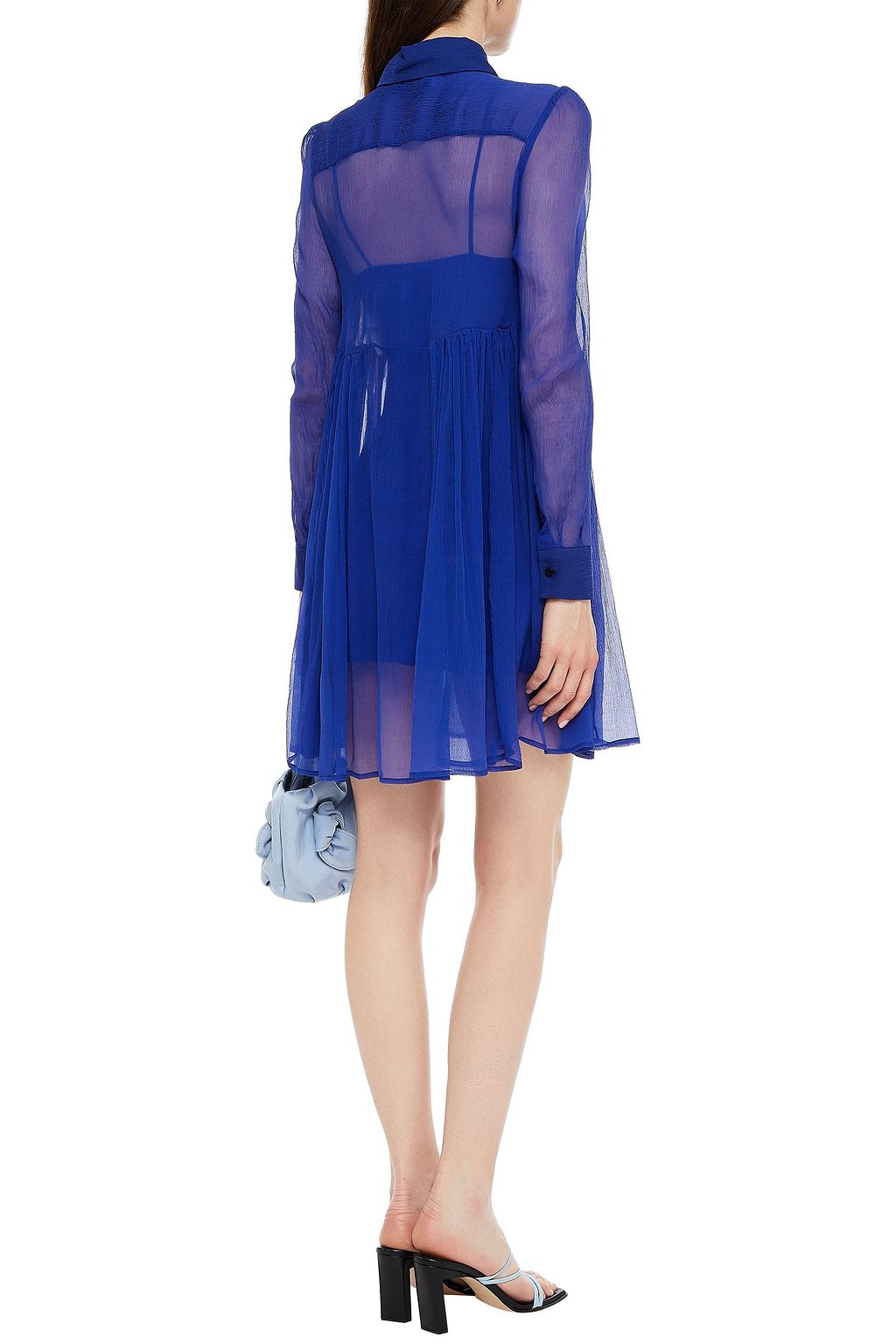 MSGM Ruffle-trimmed crepon mini dress
