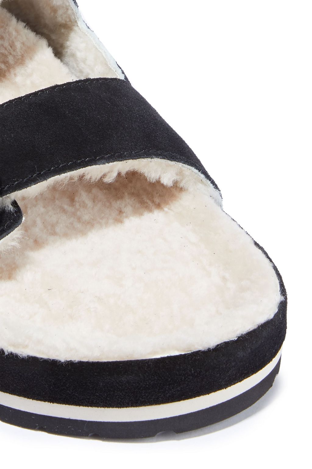 VINCE. Glyn 2 buckled shearling sandals
