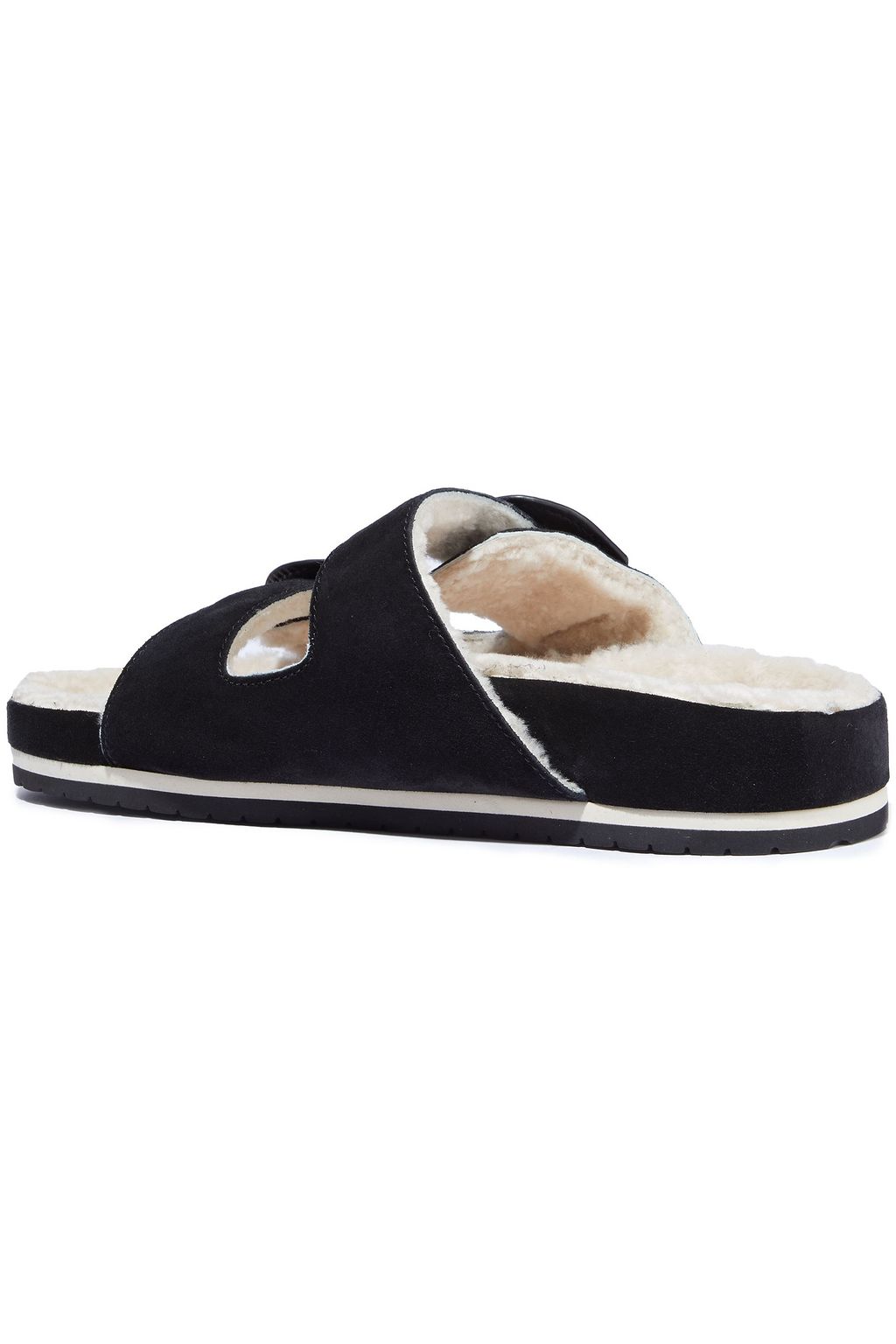 VINCE. Glyn 2 buckled shearling sandals