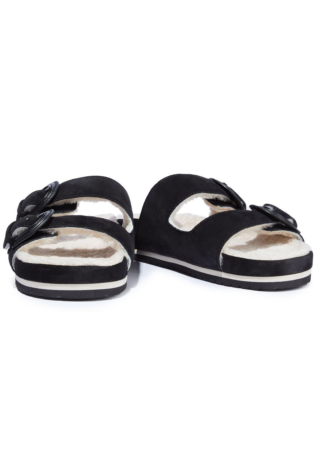 VINCE. Glyn 2 buckled shearling sandals