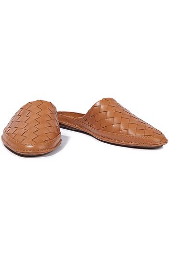 vince freeman woven leather slippers