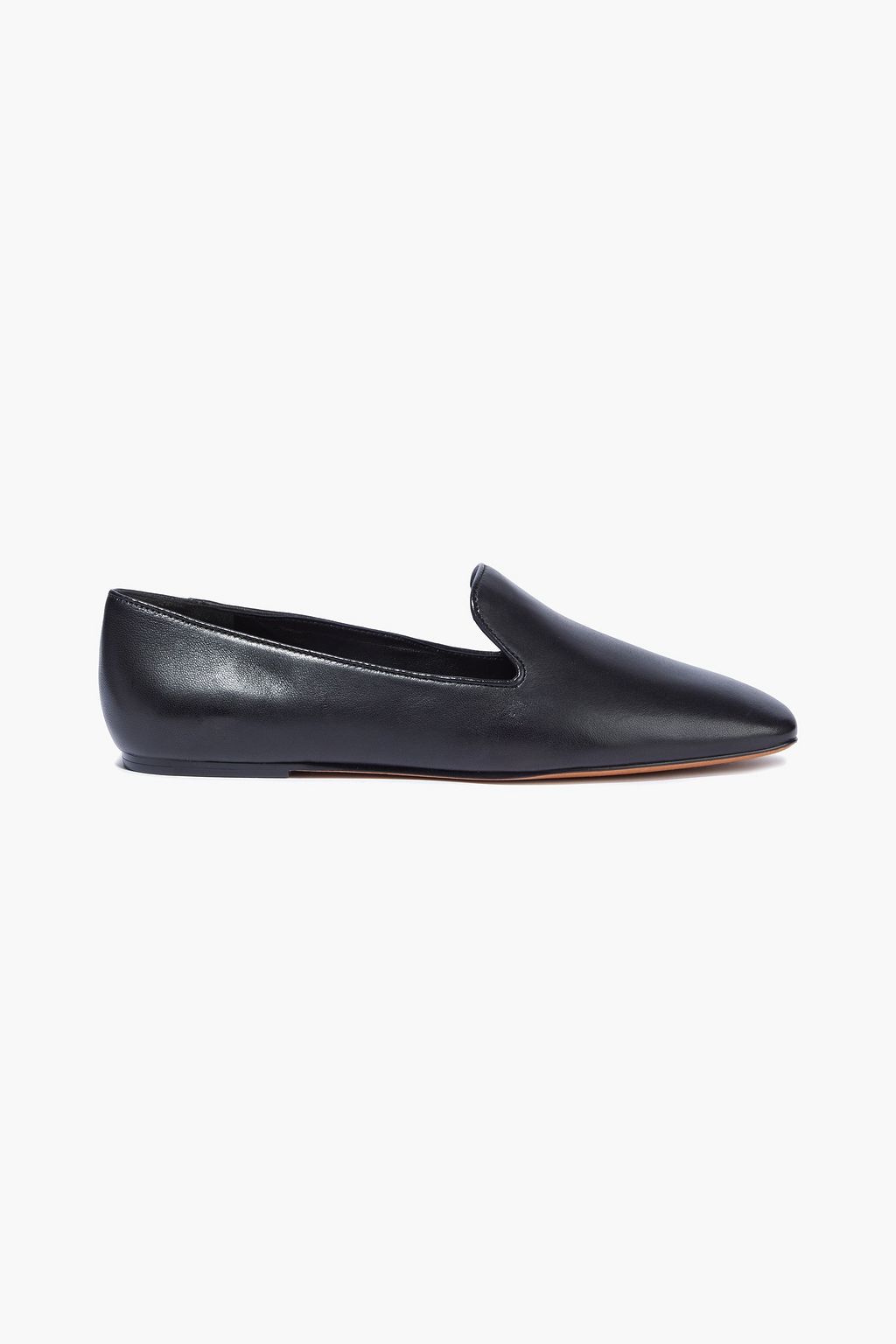 Black Clark leather loafers | VINCE. | THE OUTNET