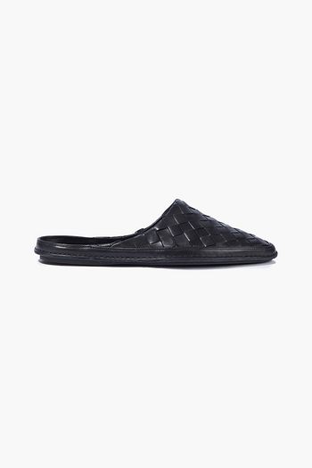 vince freeman woven leather slippers