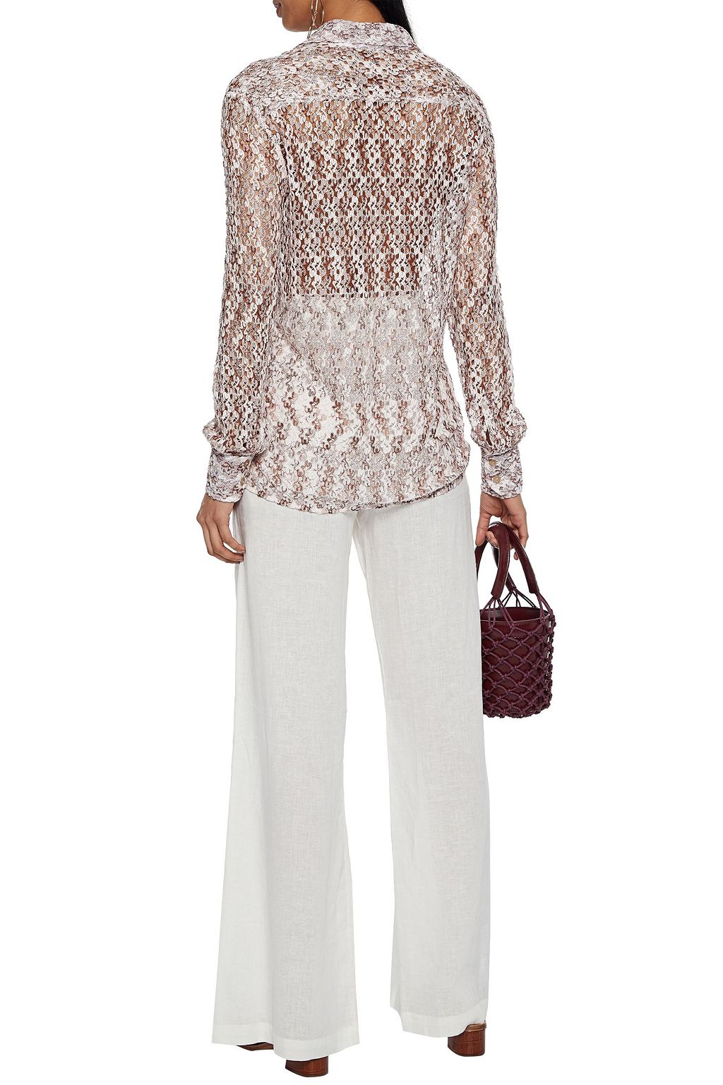 MISSONI Crochet-knit shirt