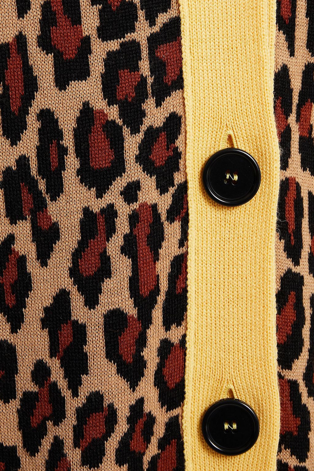 MSGM Jacquard-knit wool-blend cardigan