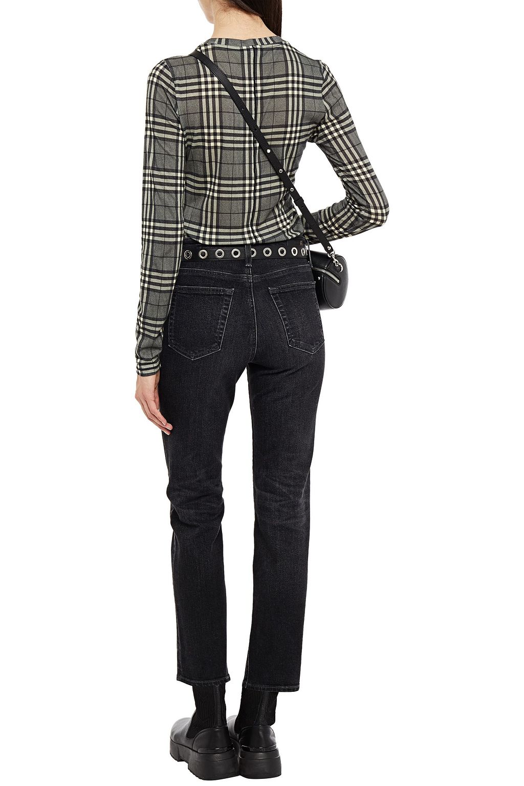 AG JEANS Isabelle cropped high-rise straight-leg jeans