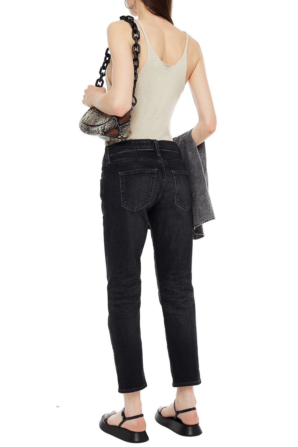 AG JEANS Ex-Boyfriend Slim cropped boyfriend jeans
