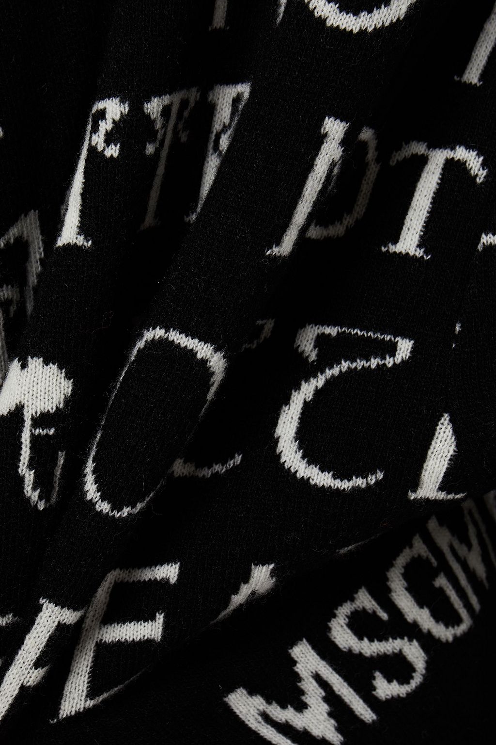 MSGM Jacquard-knit wool-blend sweater
