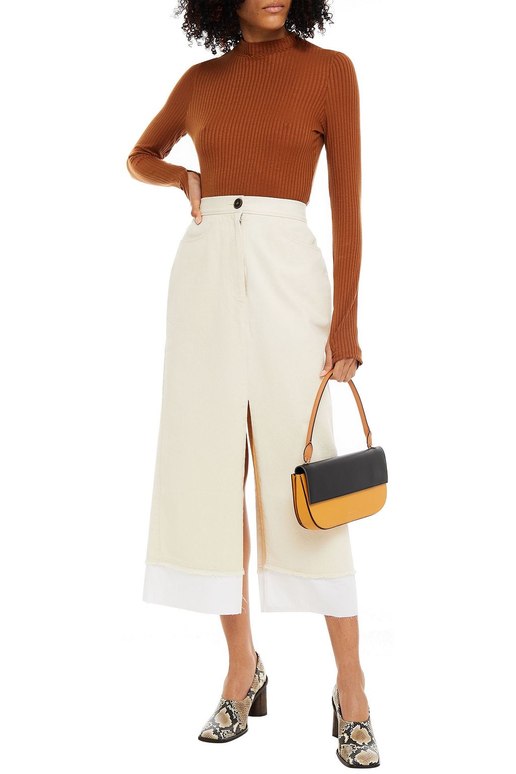 REJINA PYO Ribbed Tencel-blend jersey top