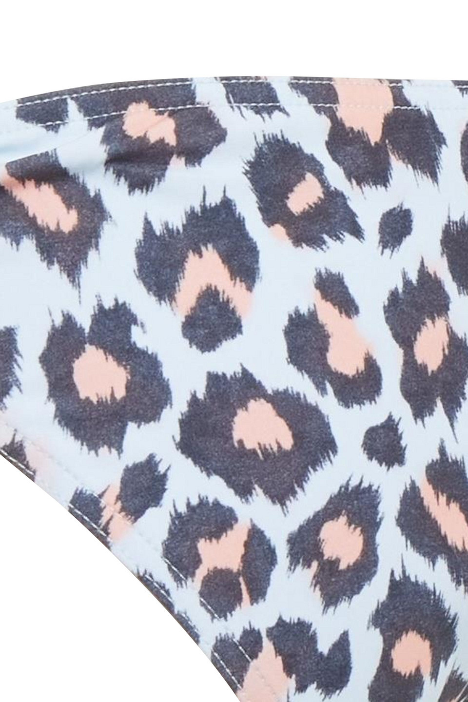 Zimmermann Separates Sculpt Link Leopard-print Low-rise Bikini Briefs In Sky Blue