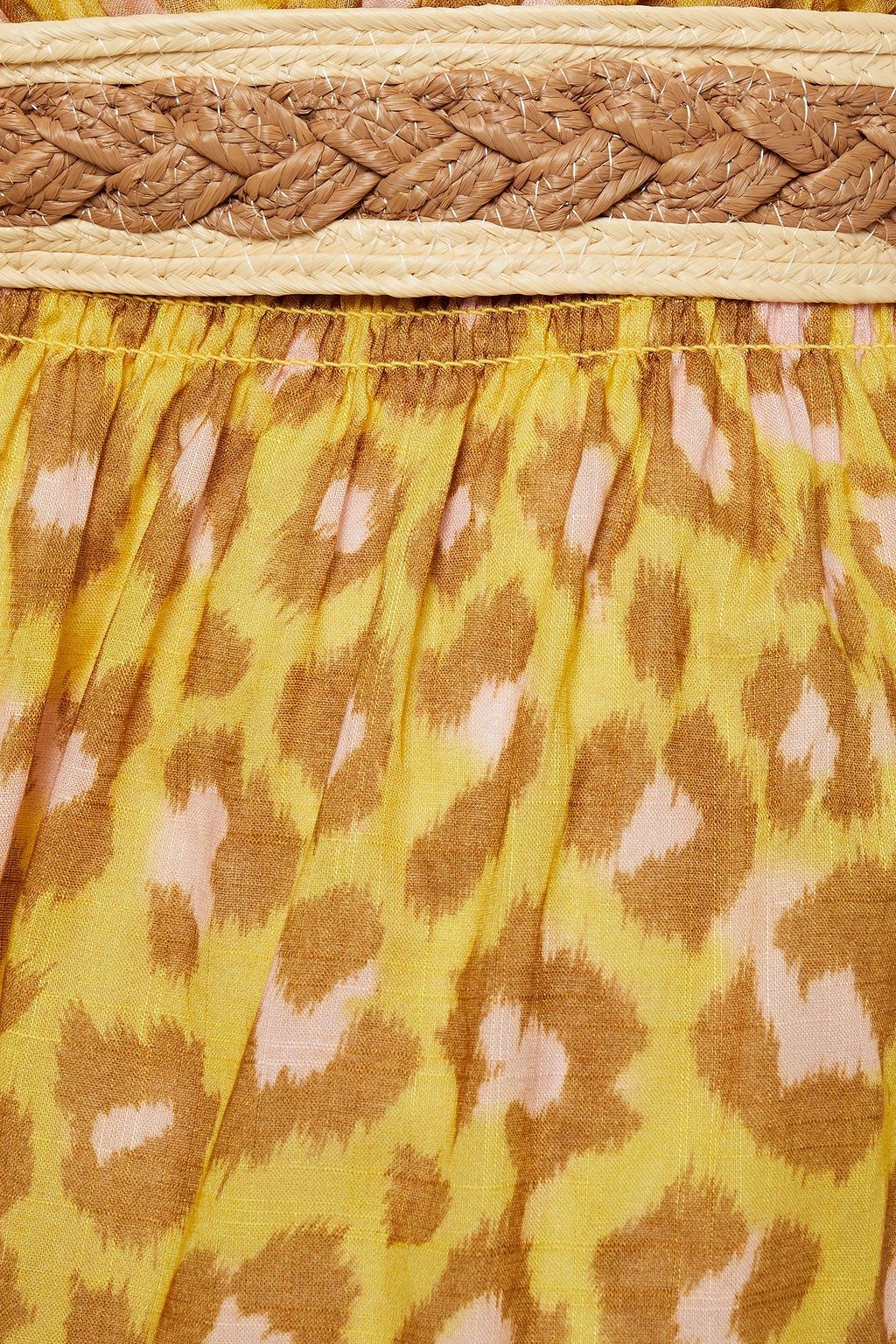 ZIMMERMANN Carnaby tiered belted leopard-print cotton-voile maxi skirt