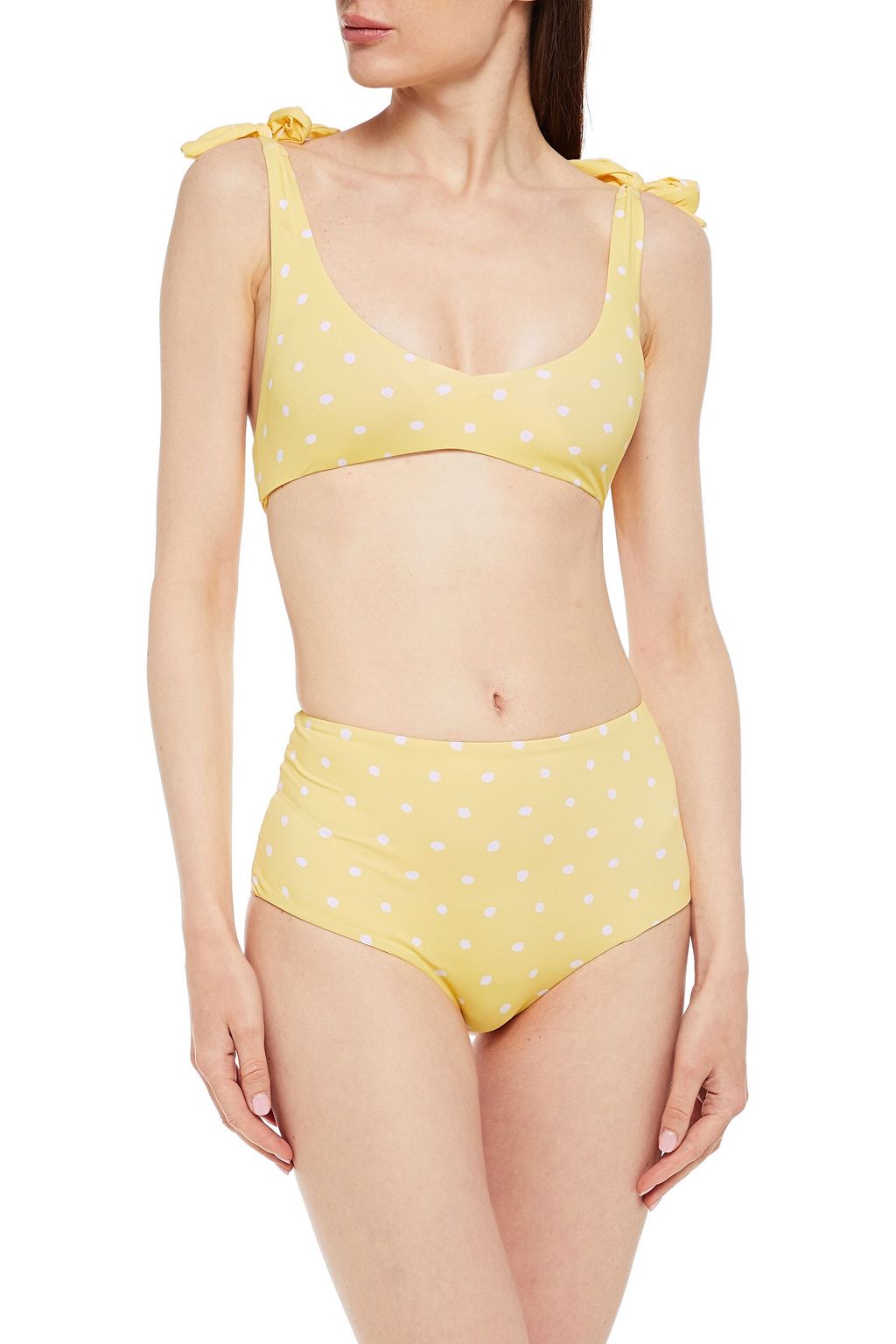 EBERJEY Polka-dot bikini top