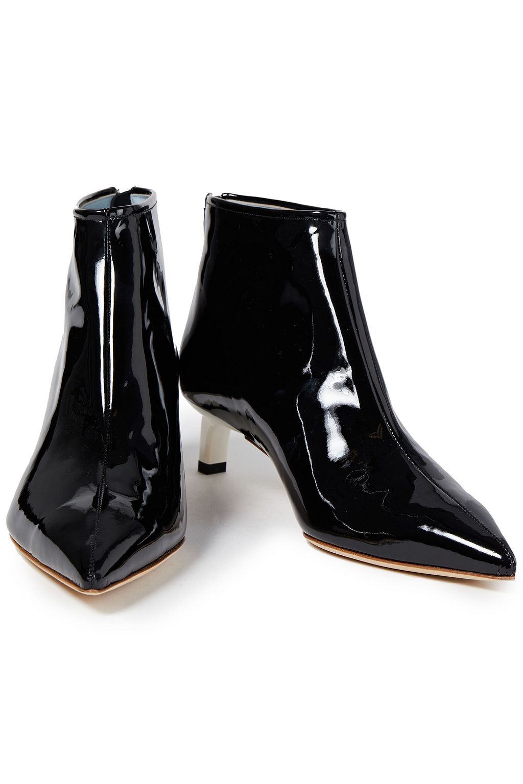 REJINA PYO Patent-leather ankle boots