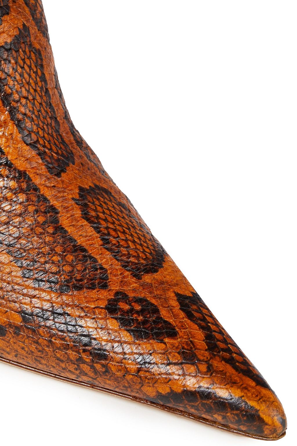 REJINA PYO Snake-effect leather ankle boots