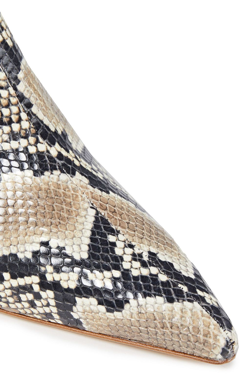 REJINA PYO Snake-effect leather ankle boots