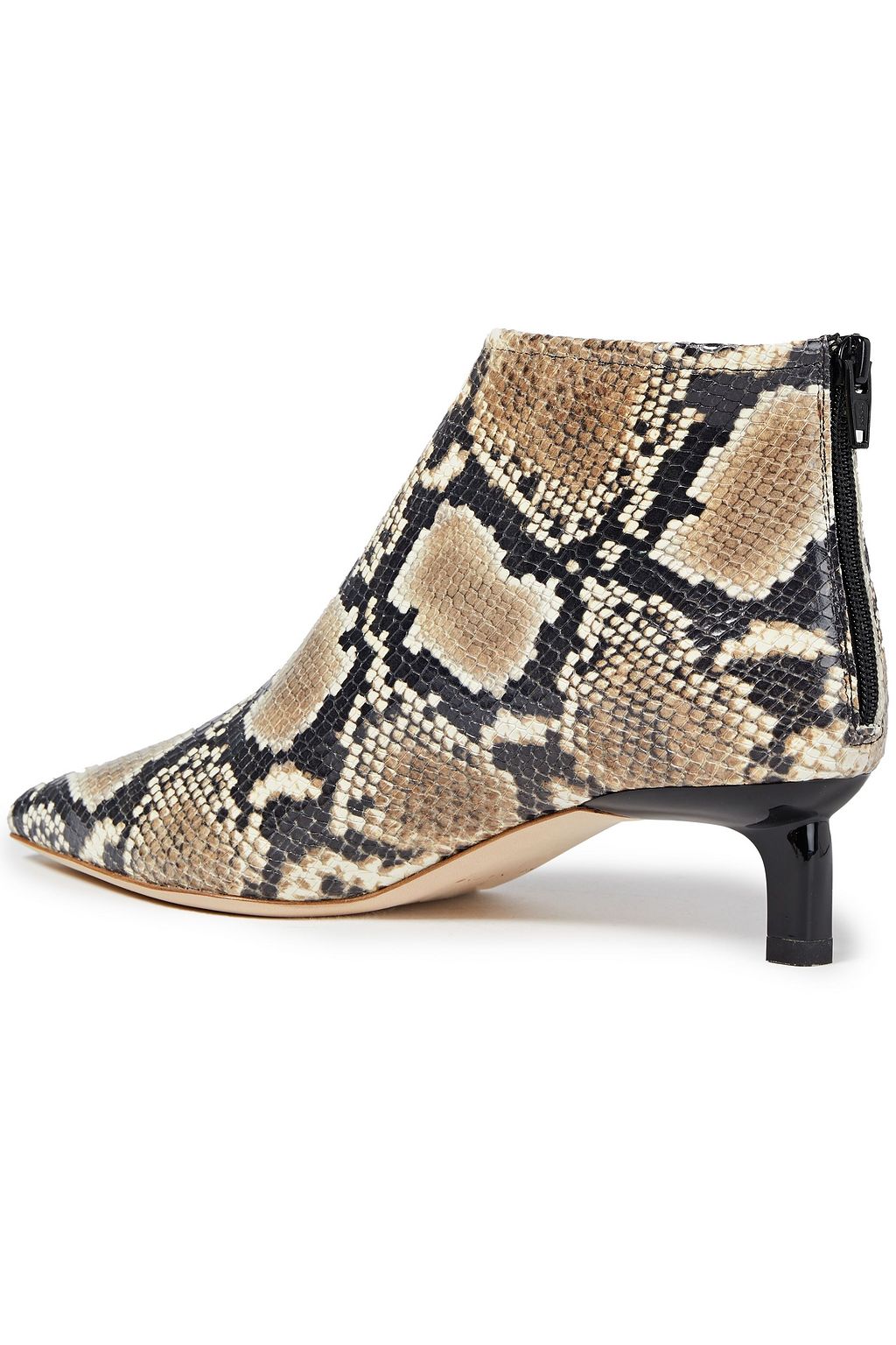 REJINA PYO Snake-effect leather ankle boots