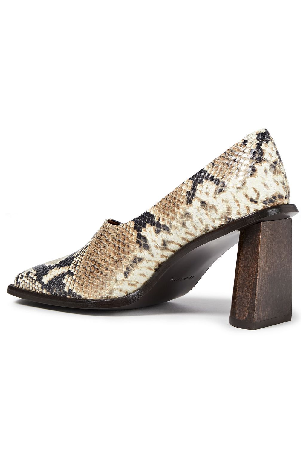 REJINA PYO Snake-effect leather pumps