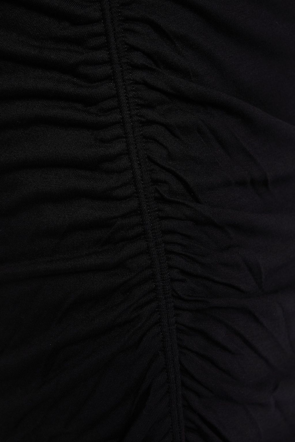 HELMUT LANG Asymmetric ruched jersey skirt