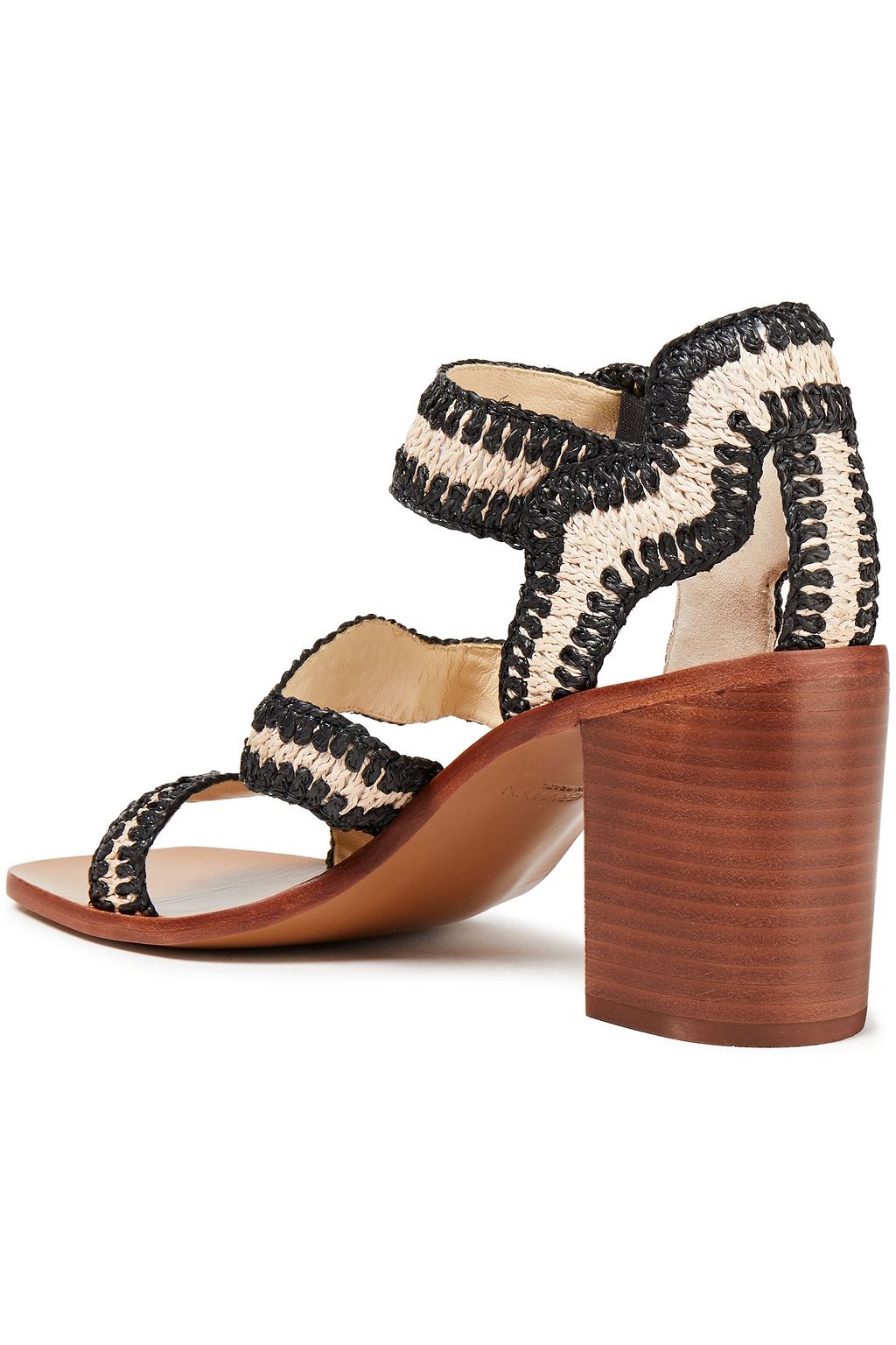 ZIMMERMANN Two-tone raffia sandals