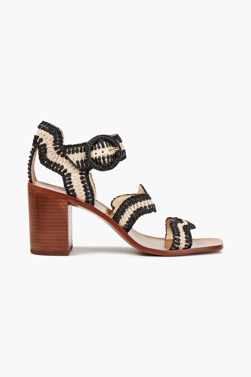 ZIMMERMANN Two-tone raffia sandals | Sale up to 70% off | THE OUTNET