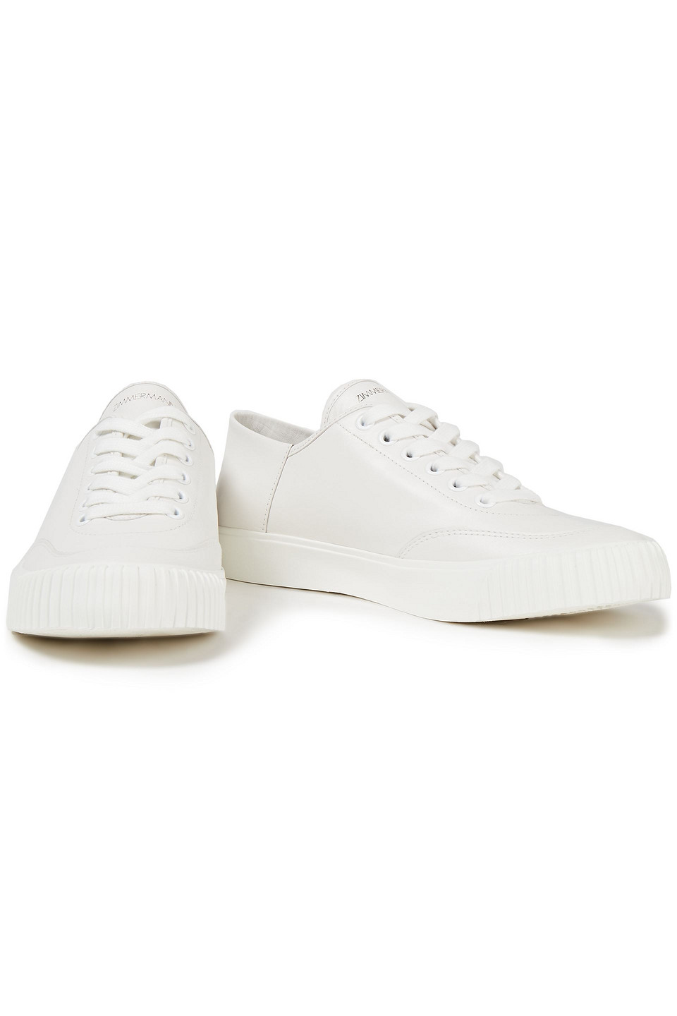 Zimmermann Leather Sneakers In Off-white