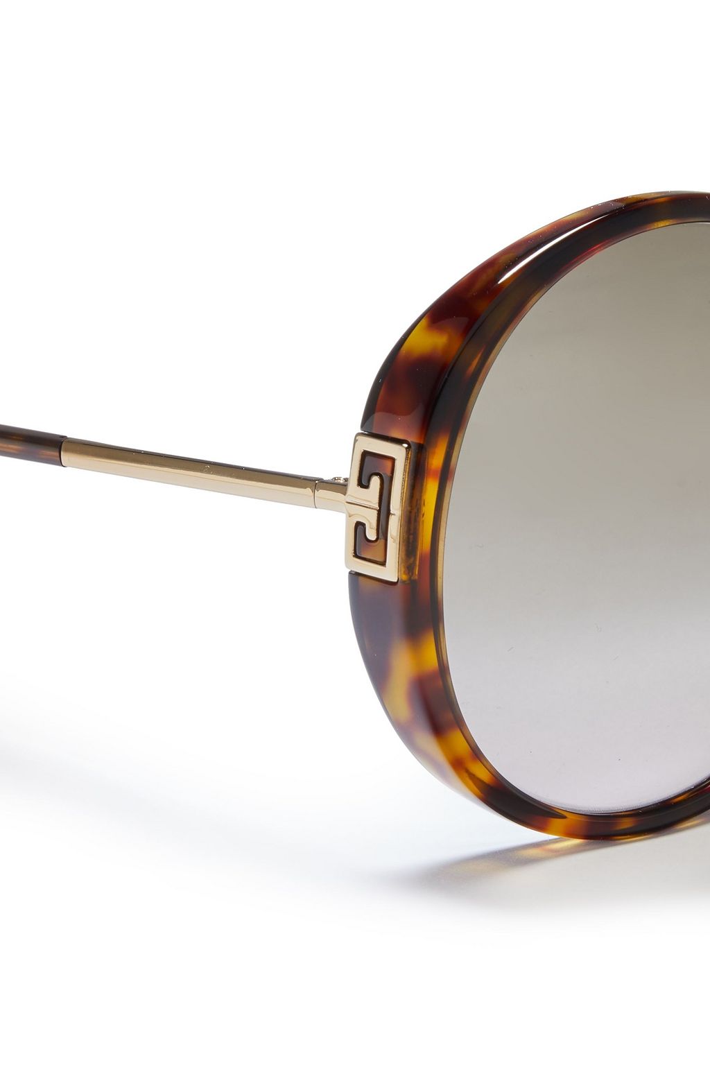 GIVENCHY Oversized round-frame tortoiseshell acetate sunglasses