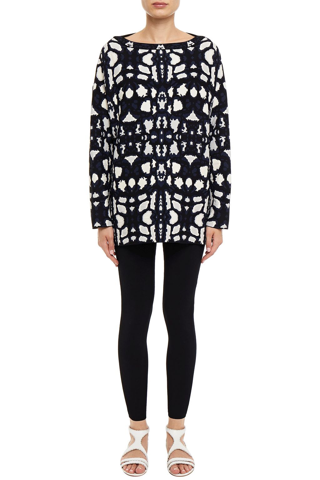 ALAÏA Jacquard-knit sweater