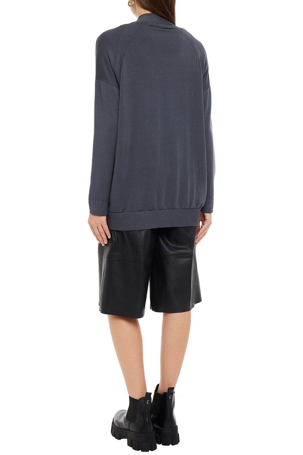 STATESIDE Modal-blend fleece cardigan