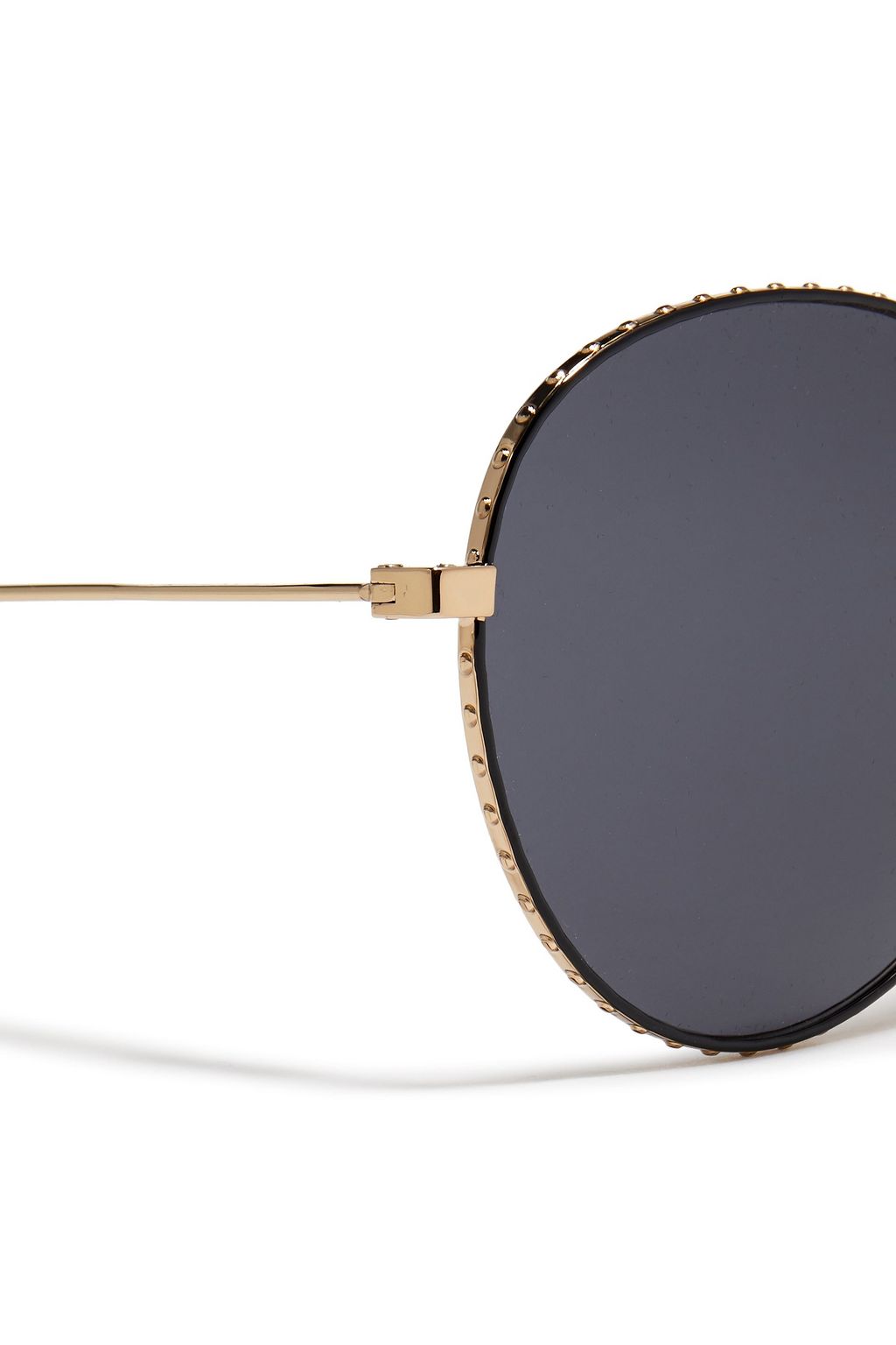 GIVENCHY Aviator-style studded gold-tone sunglasses