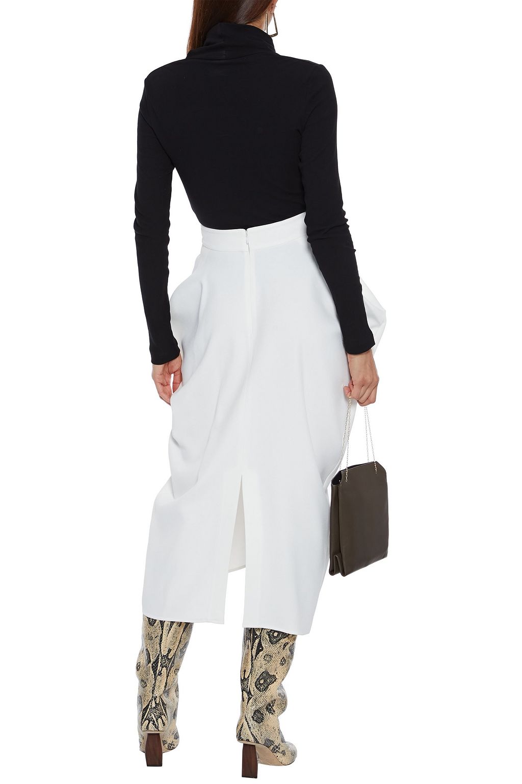 ROSETTA GETTY Ribbed cotton-jersey turtleneck top
