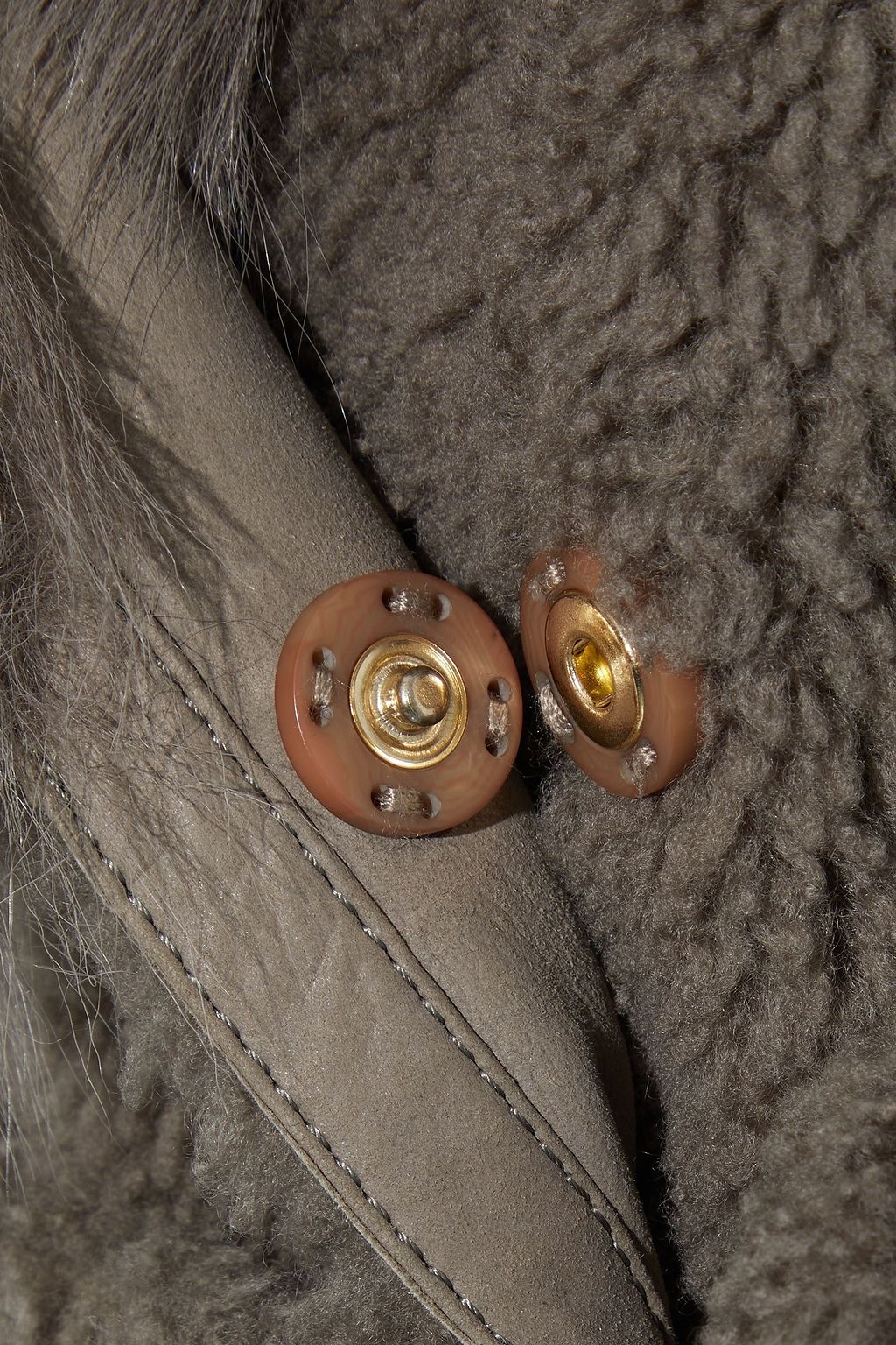 YVES SALOMON Reversible belted shearling coat