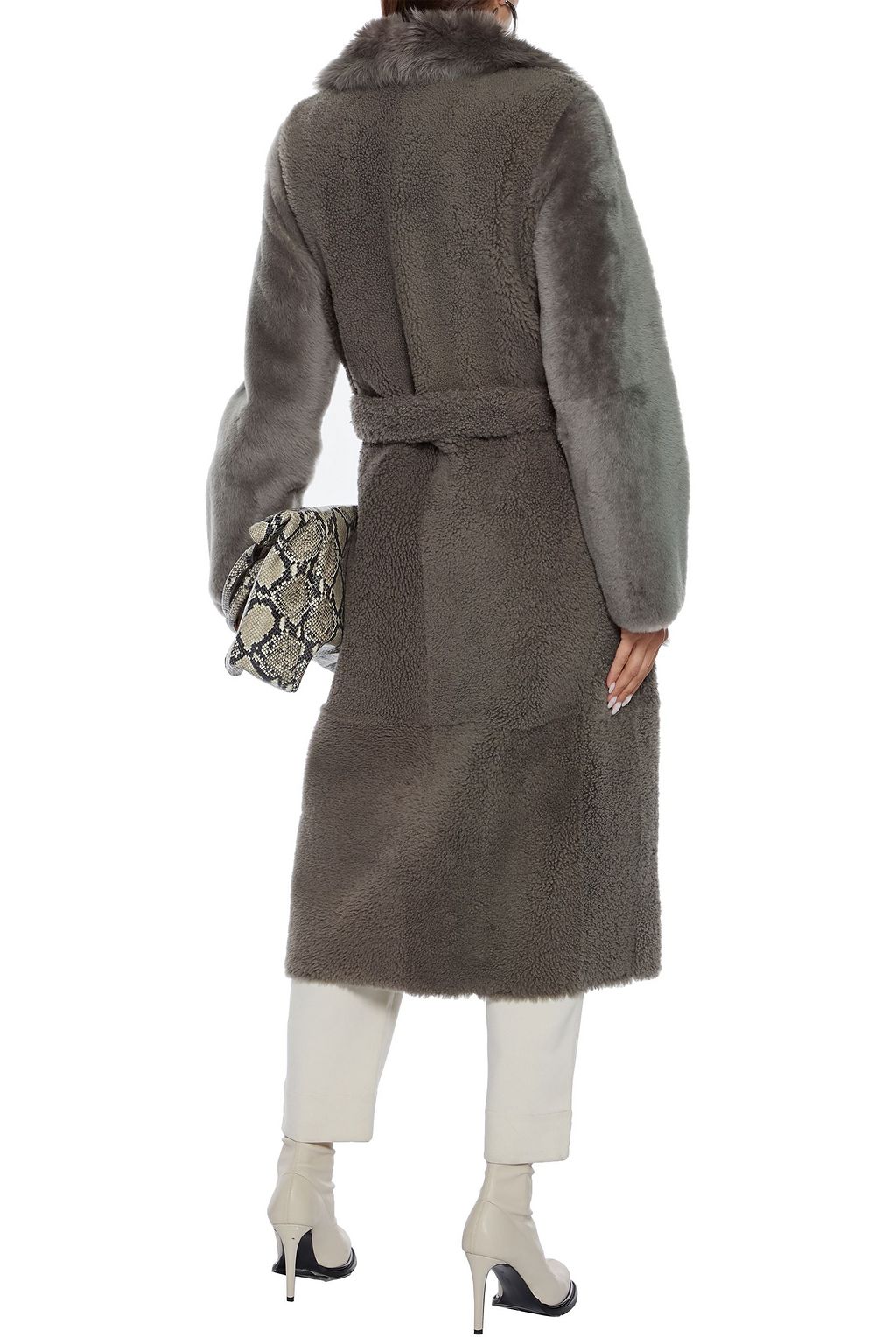 YVES SALOMON Reversible belted shearling coat