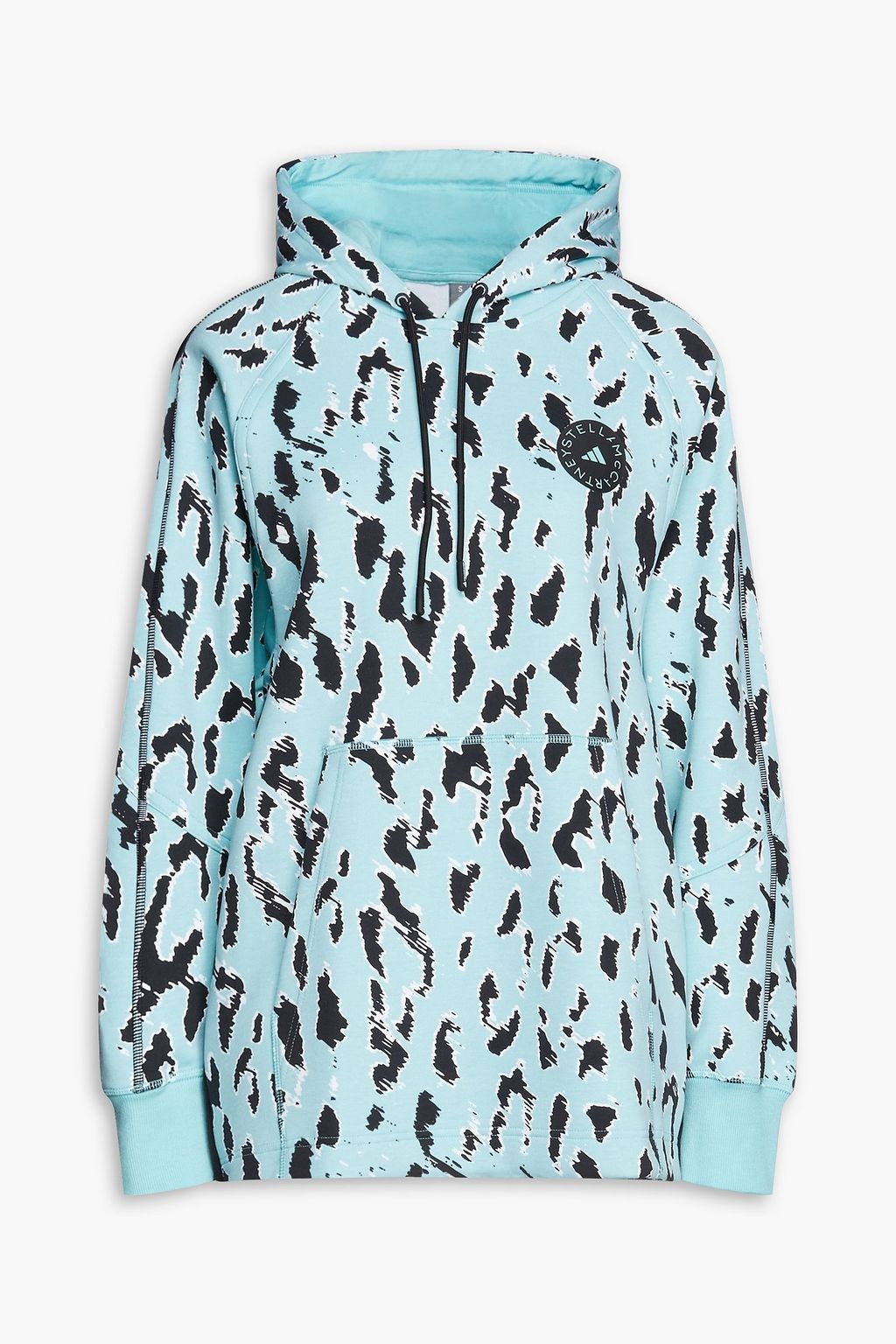Turquoise Leopard-print organic cotton 