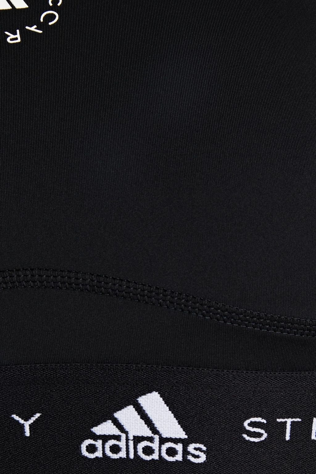 ADIDAS BY STELLA MCCARTNEY Cutout logo-print stretch sports bra