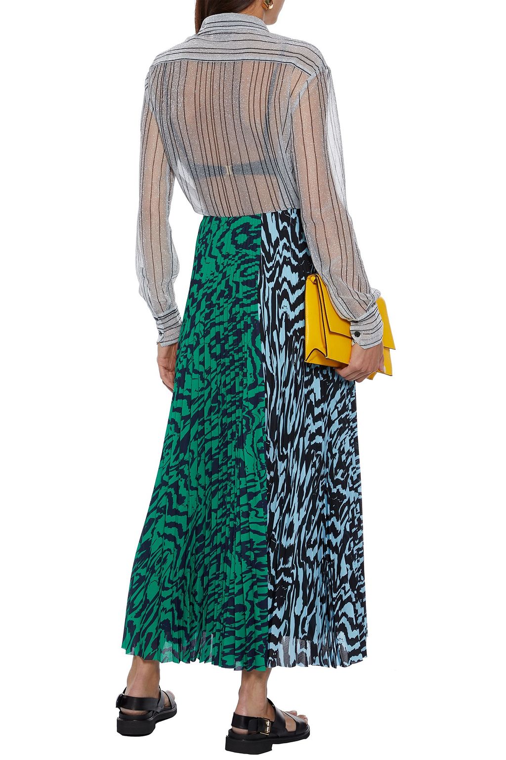 MISSONI Metallic crochet-knit shirt