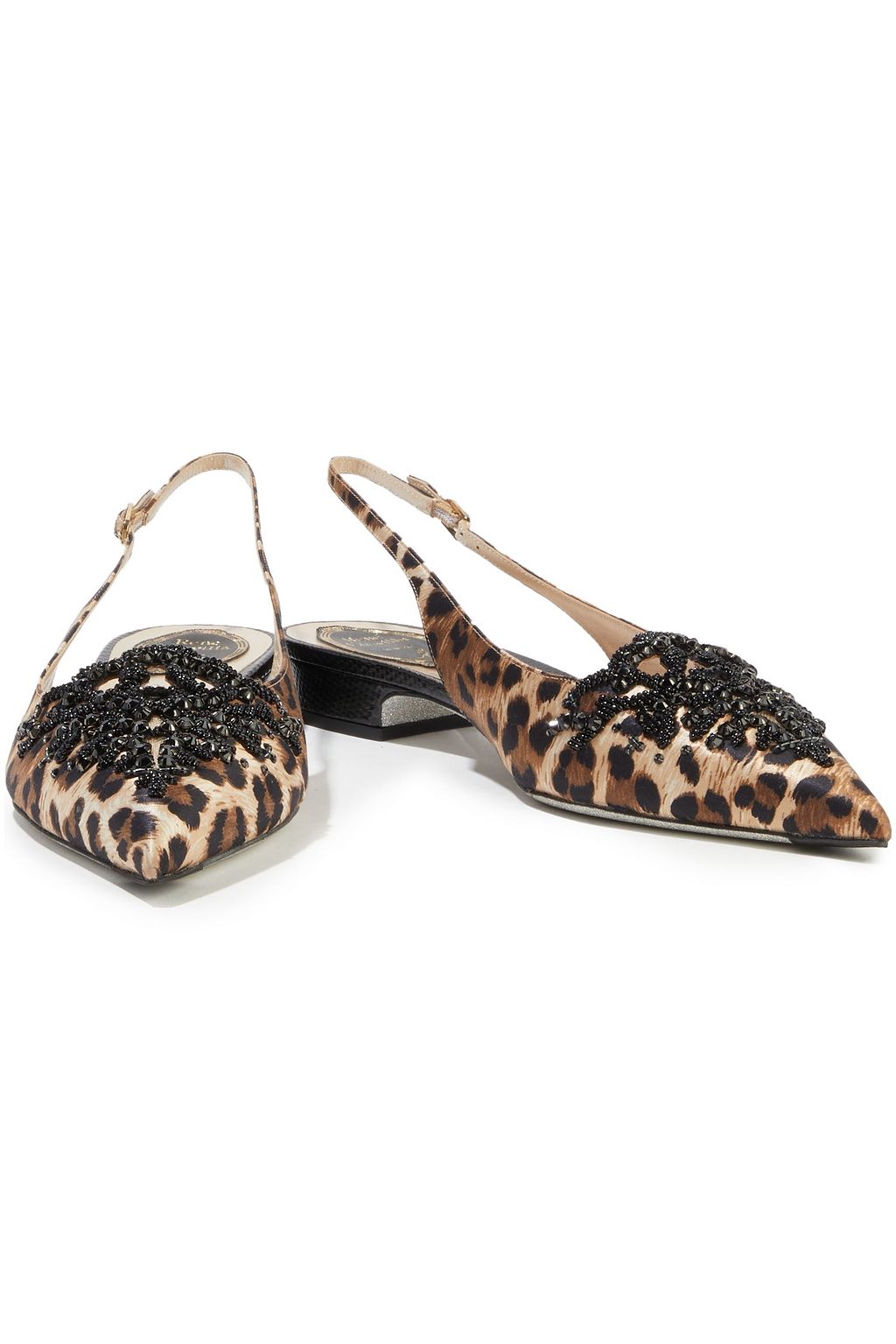 slingback leopard flats