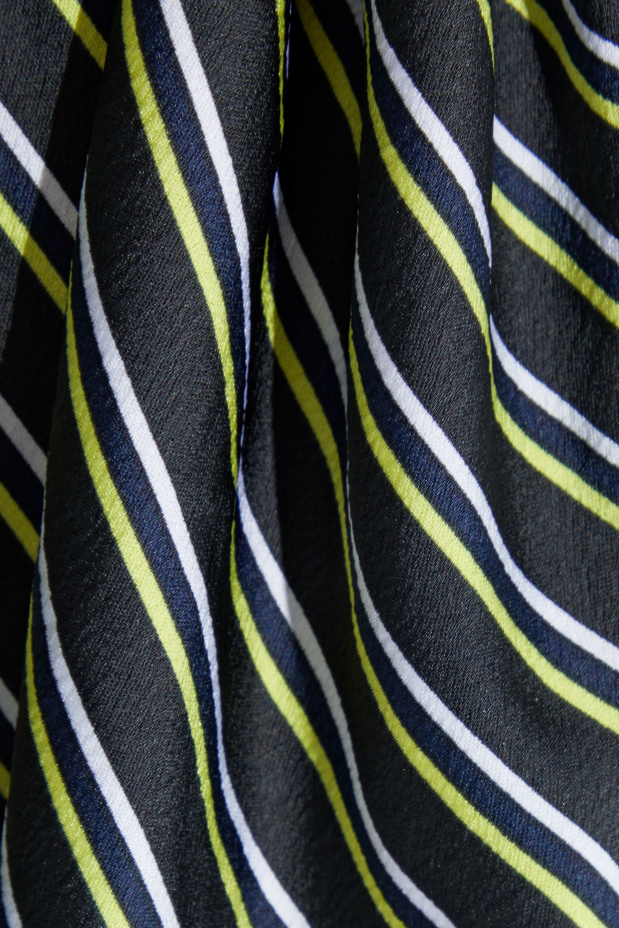 ALEXANDERWANG.T Striped crinkled-satin camisole