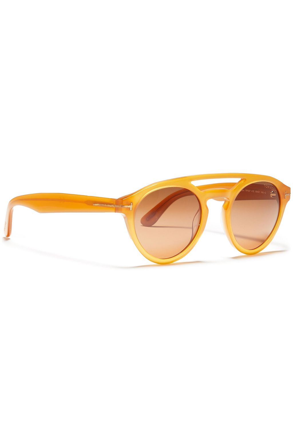 TOM FORD Round-frame acetate sunglasses