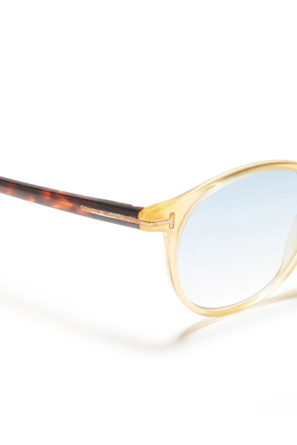 TOM FORD Round-frame tortoiseshell acetate sunglasses