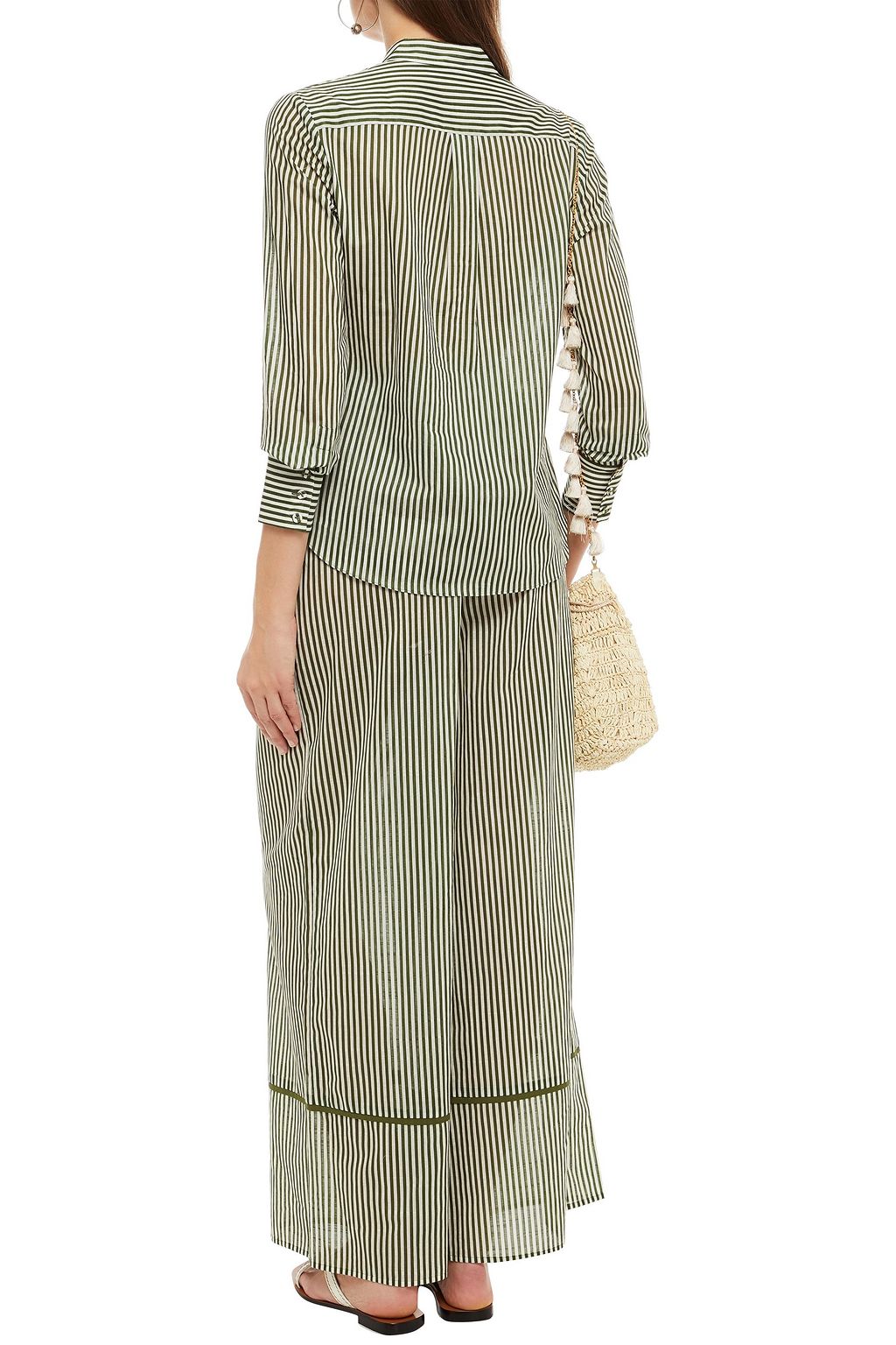 ZIMMERMANN Striped cotton-voile shirt