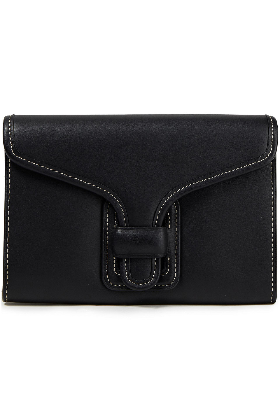 Coach Woman Leather Document Case Black Size --