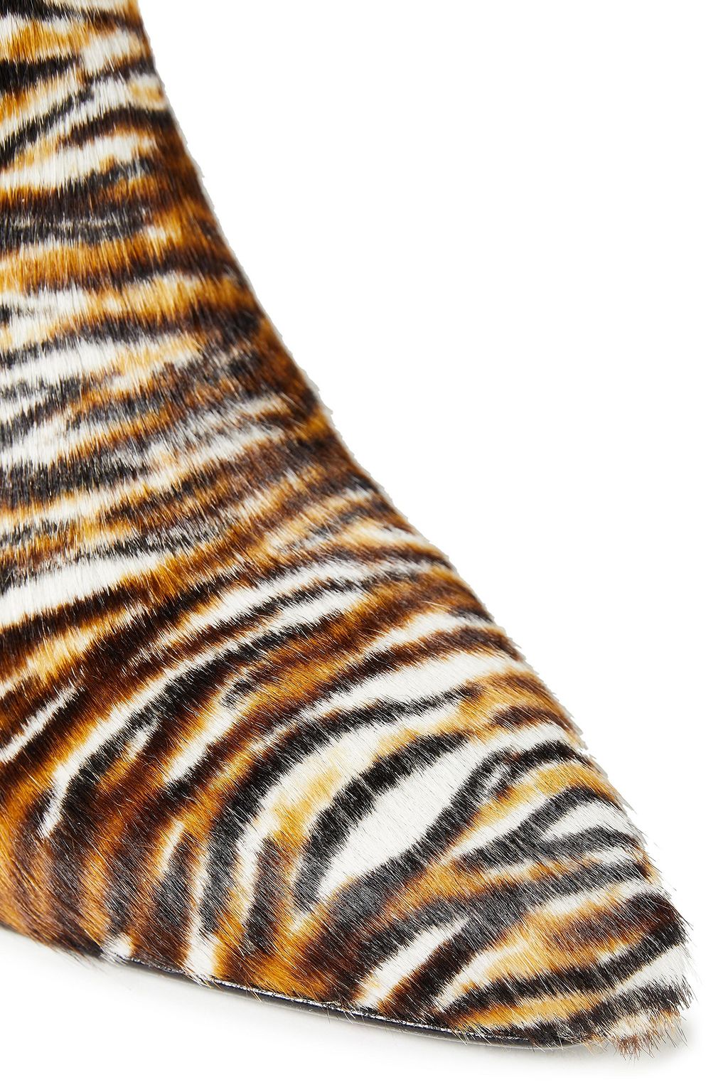 SAMSØE Φ SAMSØE Tiger-print calf hair ankle boots