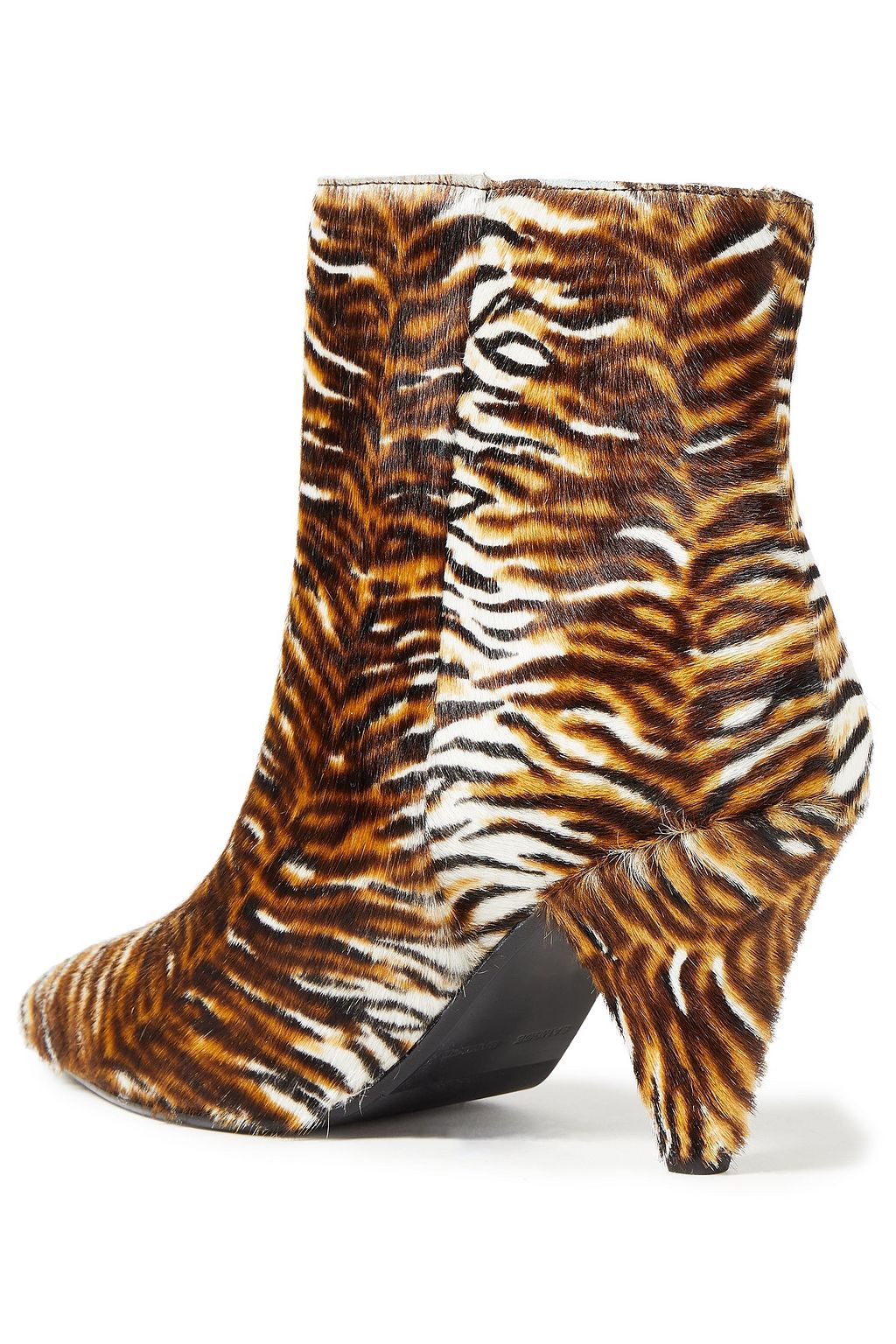 SAMSØE Φ SAMSØE Tiger-print calf hair ankle boots