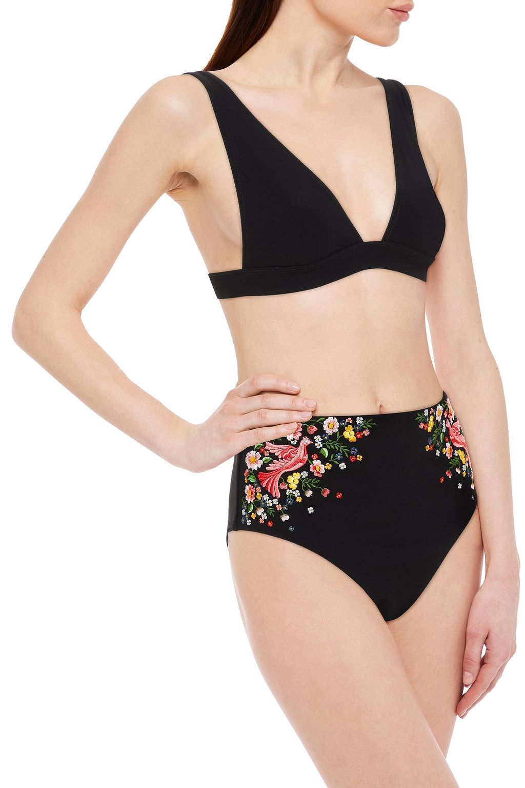 ZIMMERMANN Carnaby embroidered triangle bikini