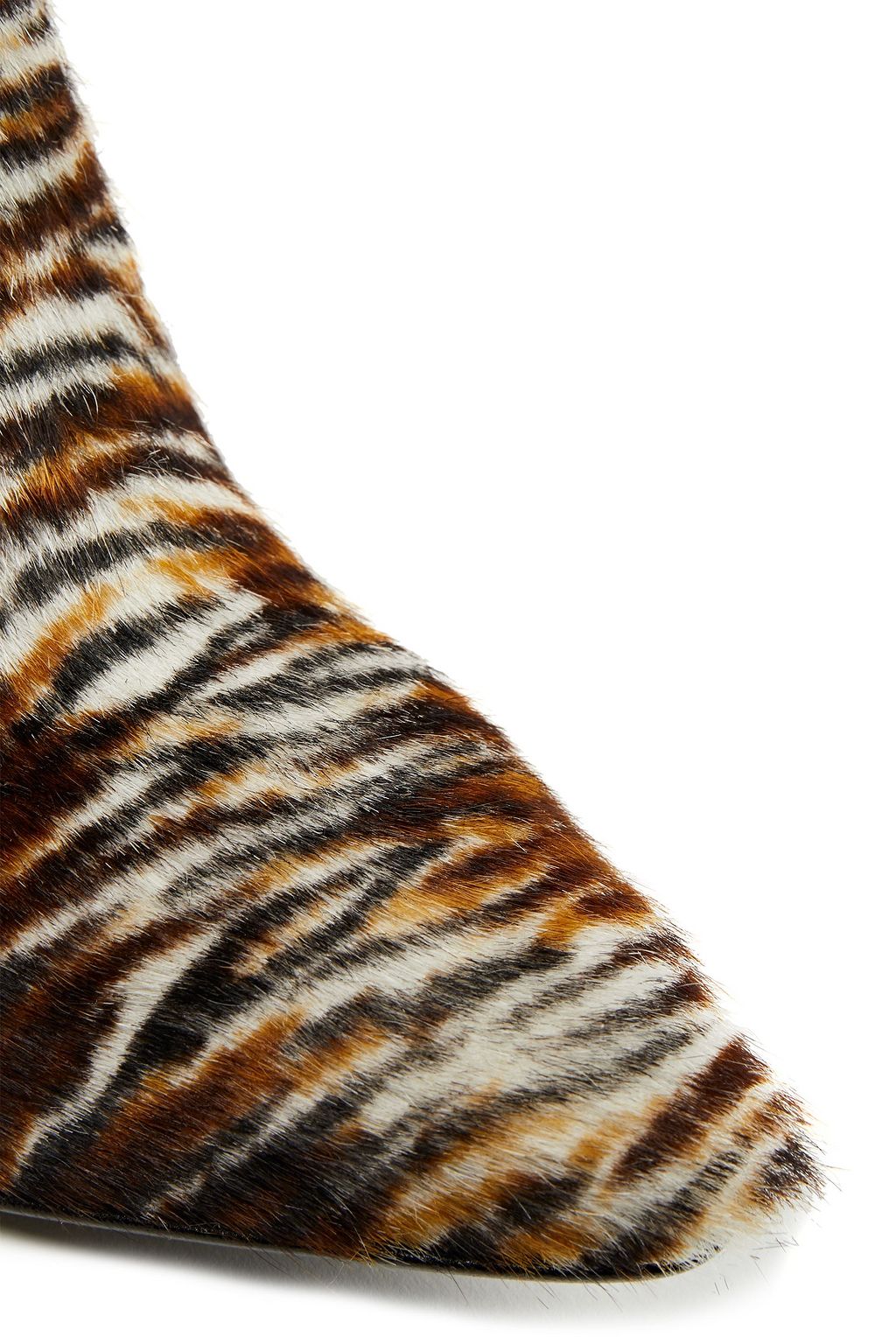 SAMSØE Φ SAMSØE Tiger-print calf hair over-the-knee boots