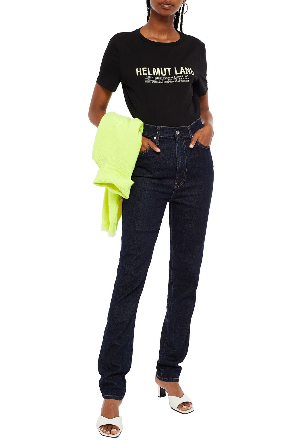 HELMUT LANG High-rise straight-leg jeans